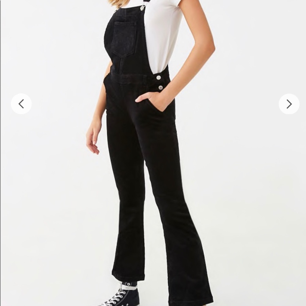 Corduroy Flare Leg Overalls